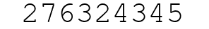 Number 276324345.