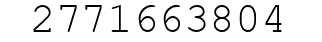 Number 2771663804.