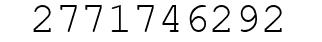 Number 2771746292.