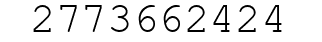 Number 2773662424.