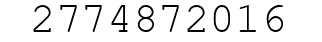 Number 2774872016.