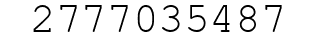 Number 2777035487.
