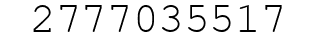 Number 2777035517.