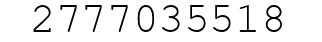 Number 2777035518.