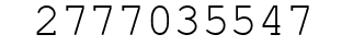 Number 2777035547.
