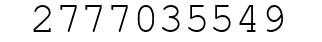 Number 2777035549.