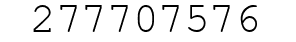 Number 277707576.