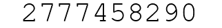 Number 2777458290.