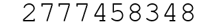 Number 2777458348.