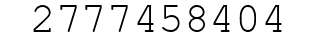 Number 2777458404.