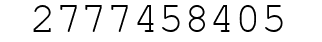 Number 2777458405.