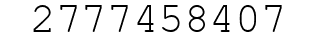 Number 2777458407.