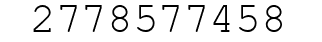 Number 2778577458.