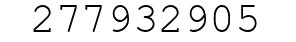 Number 277932905.
