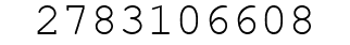 Number 2783106608.