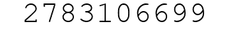 Number 2783106699.