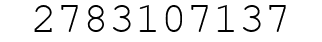 Number 2783107137.