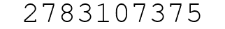 Number 2783107375.