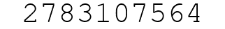 Number 2783107564.