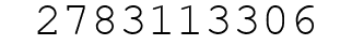 Number 2783113306.