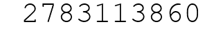 Number 2783113860.