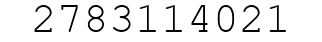 Number 2783114021.