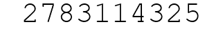 Number 2783114325.