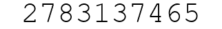 Number 2783137465.