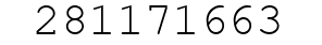 Number 281171663.