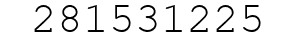 Number 281531225.