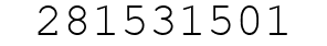 Number 281531501.