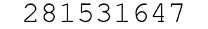 Number 281531647.