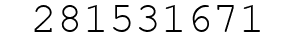Number 281531671.