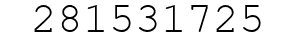 Number 281531725.