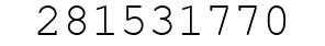 Number 281531770.