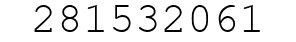 Number 281532061.