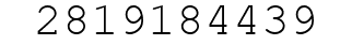 Number 2819184439.