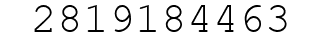 Number 2819184463.