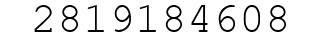 Number 2819184608.