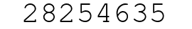 Number 28254635.