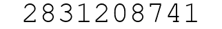 Number 2831208741.