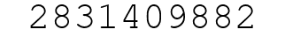 Number 2831409882.