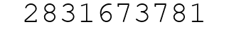 Number 2831673781.