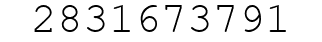 Number 2831673791.