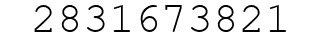 Number 2831673821.
