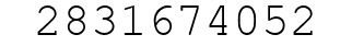 Number 2831674052.