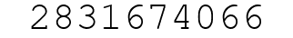 Number 2831674066.