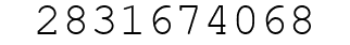 Number 2831674068.