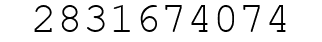 Number 2831674074.