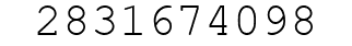 Number 2831674098.